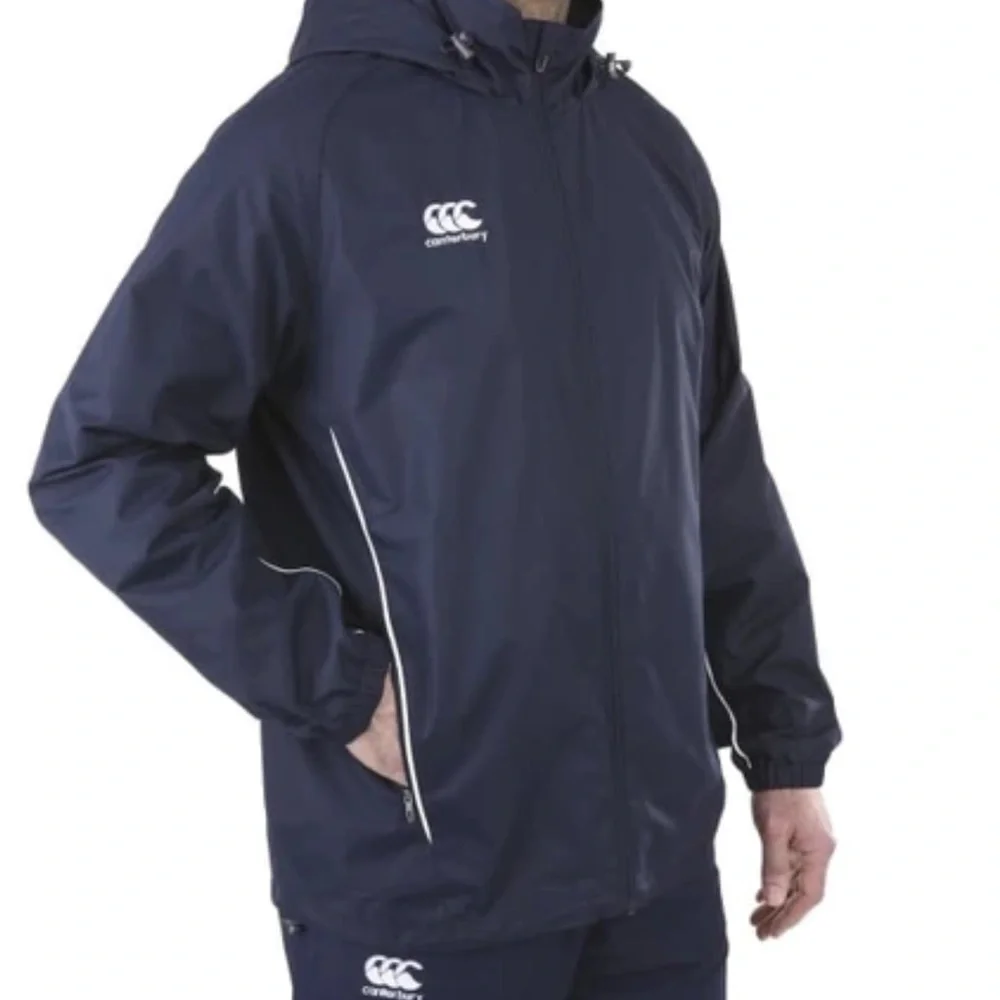 CANTERBURY Big & Tall Mens Fall Jacket Blue White Piping Size …